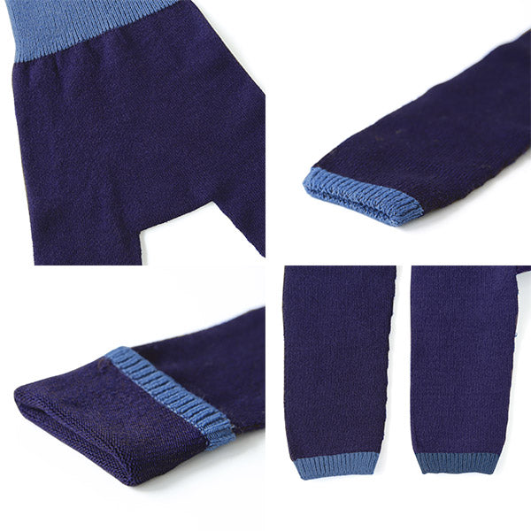 moc High waisted knit leggings Denim | レギンス デニム風 おしゃれ