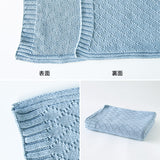 moc knit diamond blanket Gummy アイボリー | ブランケット ひざ掛け