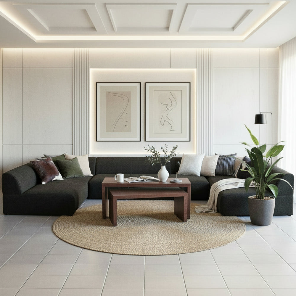 【中古】インテリアショップarne（アーネ）オリジナルローソファ「Hunt」 オーダーソファ ローソファ｜Hunt｜5555a00012 - オーダー家具