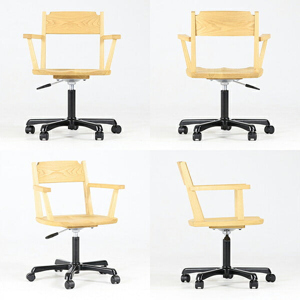 デスクチェア｜Glande chair low 栗の木｜set00000009846