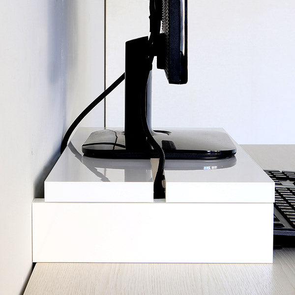 モニタースタンド ディスプレイスタンド 傾斜タイプ：収納ボックス付 XS-84 〜45V