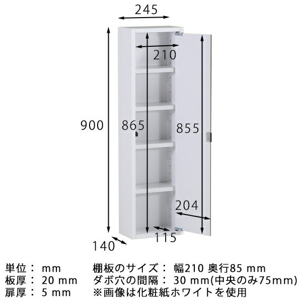 ミラーキャビネット 鏡扉 | WallBox7-DXﾐﾗｰ Hnine 薄型 nail