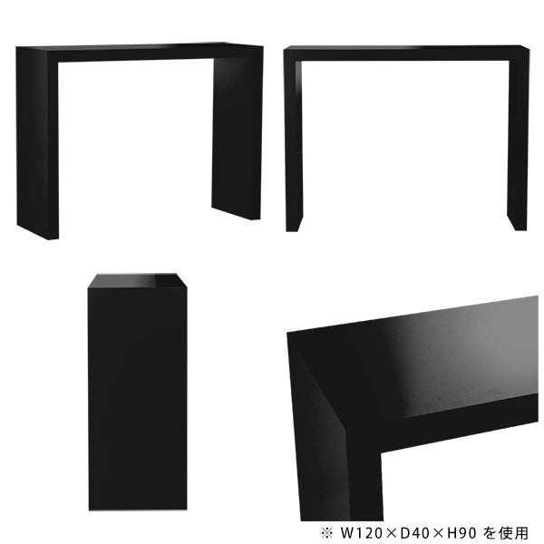 テーブル 幅60 奥行50 小型｜Zero-XW 6050HH black